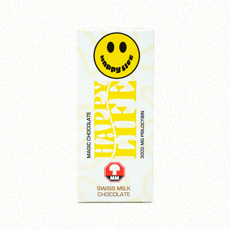 Happy Life Swiss Milk Chocolate Mushroom Bar